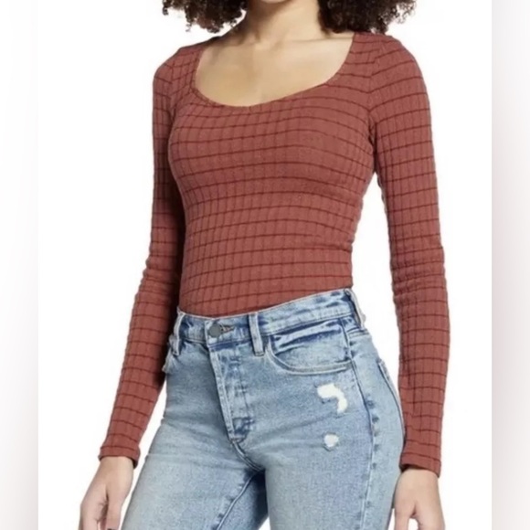 pst Tops - New Project Social T PST Kimora Women's Medium Color Antique Cooper Burgundy